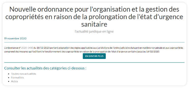 Ordonnance organisation état d'urgence sanitaire